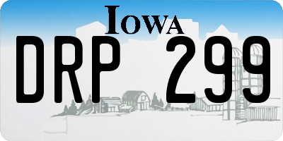 IA license plate DRP299