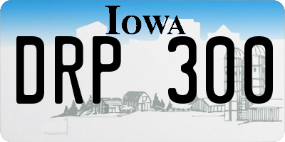 IA license plate DRP300