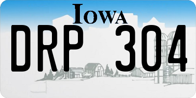 IA license plate DRP304