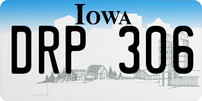 IA license plate DRP306
