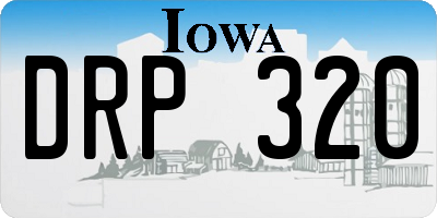 IA license plate DRP320
