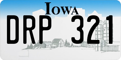 IA license plate DRP321