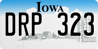 IA license plate DRP323