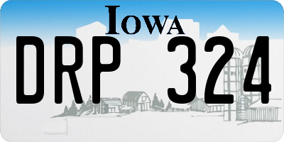 IA license plate DRP324