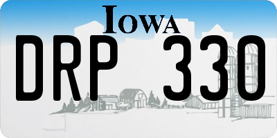 IA license plate DRP330
