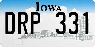 IA license plate DRP331