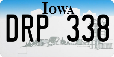 IA license plate DRP338
