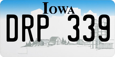 IA license plate DRP339