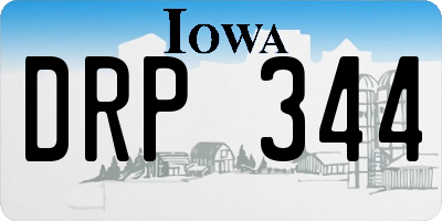 IA license plate DRP344