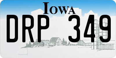 IA license plate DRP349