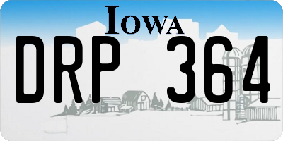 IA license plate DRP364
