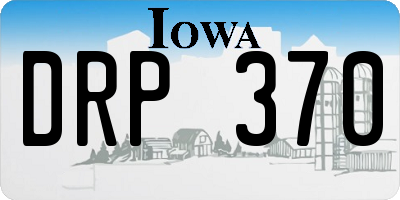 IA license plate DRP370