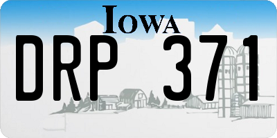 IA license plate DRP371