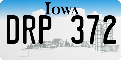 IA license plate DRP372