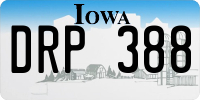 IA license plate DRP388