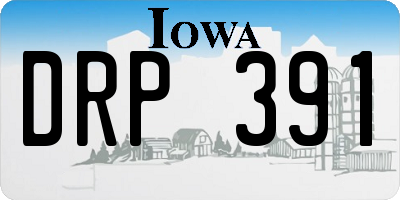 IA license plate DRP391