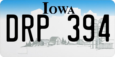 IA license plate DRP394