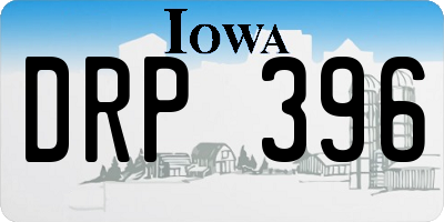 IA license plate DRP396