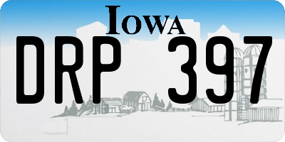 IA license plate DRP397