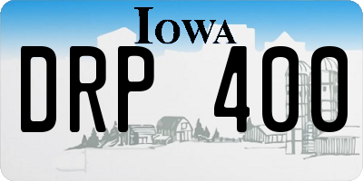 IA license plate DRP400