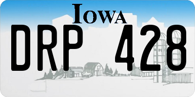 IA license plate DRP428
