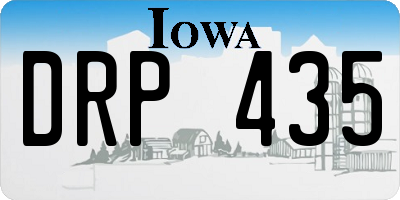 IA license plate DRP435