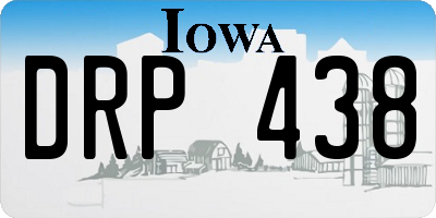 IA license plate DRP438