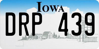 IA license plate DRP439