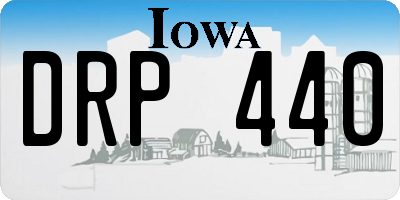 IA license plate DRP440