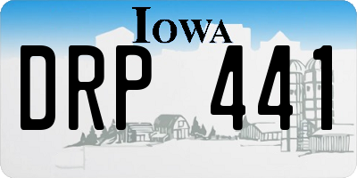IA license plate DRP441