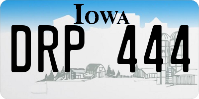 IA license plate DRP444