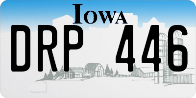 IA license plate DRP446