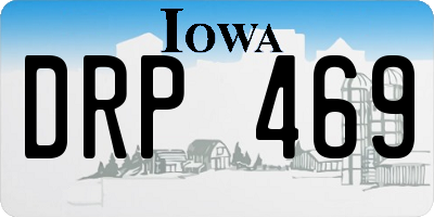 IA license plate DRP469