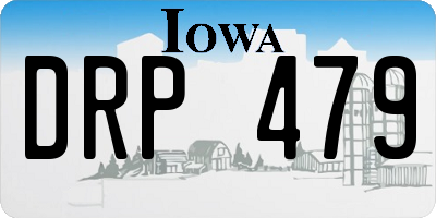 IA license plate DRP479