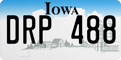 IA license plate DRP488