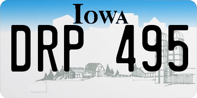 IA license plate DRP495