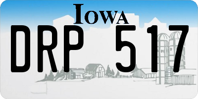 IA license plate DRP517