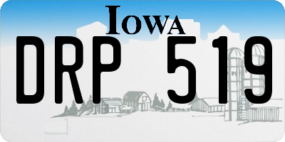 IA license plate DRP519