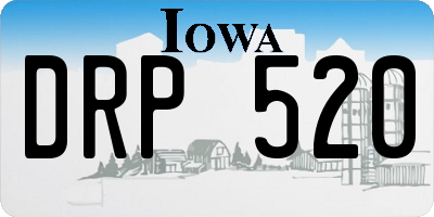 IA license plate DRP520
