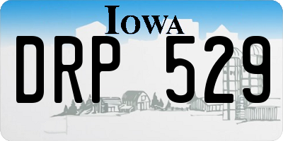 IA license plate DRP529