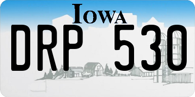 IA license plate DRP530