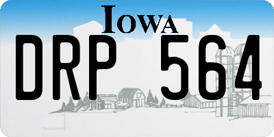 IA license plate DRP564