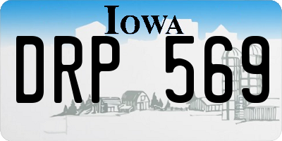 IA license plate DRP569