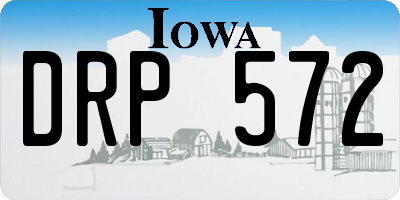 IA license plate DRP572