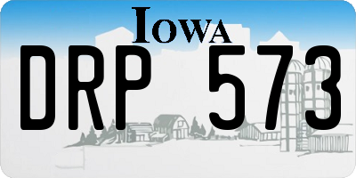 IA license plate DRP573