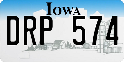 IA license plate DRP574