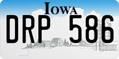 IA license plate DRP586