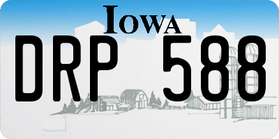 IA license plate DRP588