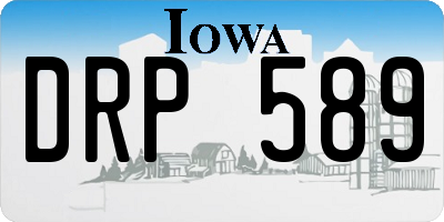 IA license plate DRP589