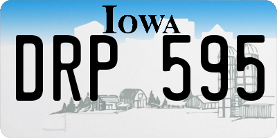IA license plate DRP595